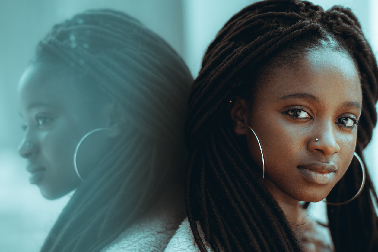 Portrait of a lovely African girl